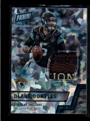 BLAKE BORTLES 2016 PANINI FATHERS DAY CRACKED ICE GAME FOOTBALL #12/25 AB7463