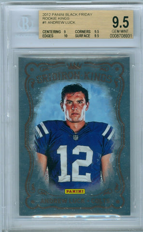 ANDREW LUCK 2012 PANINI BLACK FRIDAY RC ROOKIE KINGS BGS 9.5