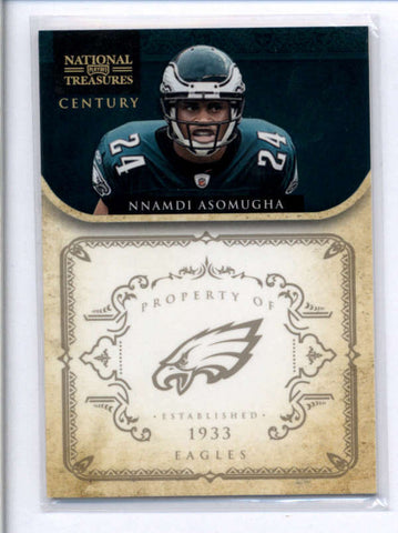 NNAMDI ASOMUGHA 2012 NATIONAL TREASURES CENTURY GOLD PARALLEL #07/10 AB8366