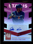 EDWIN ENCARNACION 2015 PANINI ELITE PURPLE STATUS DIE-CUT AUTO #14/20 AB8018