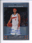 JARED DUDLEY 2007/08 TOPPS CHROME ROOKIE AUTOGRAPH AUTO #215/539 AC1984