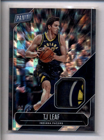 TJ LEAF 2018 PANINI FATHER'S DAY CHECKER BOARD GAME LOGO PATCH #10/10 AC2422