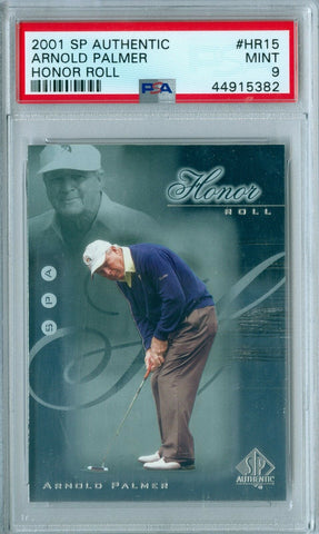 ARNOLD PALMER 2001 SP AUTHENTIC HONOR ROLL #HR15 PSA 9