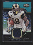 STEVEN JACKSON 2011 TRIPLE THREADS EMERALD GAME USED WORN JERSEY #16/18 AC327