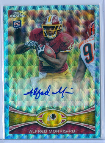 ALFRED MORRIS 2012 TOPPS CHROME BLUE WAVE RC ROOKIE AUTO AUTOGRAPH SP