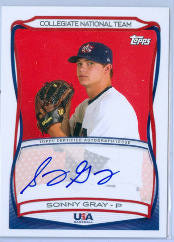 SONNY GRAY 2010 TOPPS USA RC ROOKIE AUTO AUTOGRAPH SP