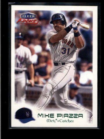 MIKE PIAZZA 2000 FLEER FOCUS #109 MANIA GREEN PARALLEL #018/300 AB8054