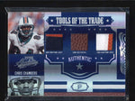 CHRIS CHAMBERS 2007 ABSOLUTE TOOLS OF THE TRADE PATCH BALL PATCH #12/25 AB6295