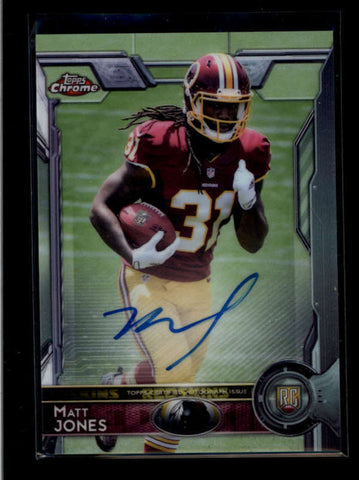 MATT JONES 2015 TOPPS CHROME #153 ROOKIE AUTOGRAPH AUTO RC\ AB8279