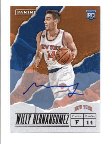 WILLIE HERNANDEZ 2016/17 PANINI FATHERS DAY ROOKIE AUTOGRAPH AUTO #47 AB9330