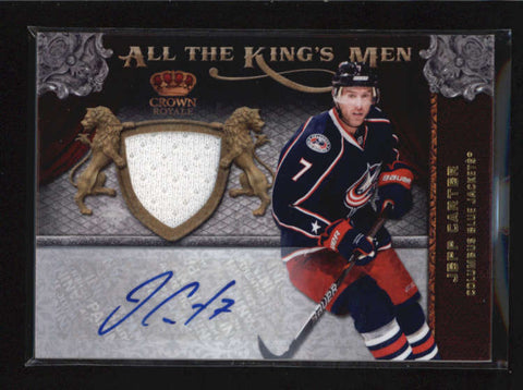 JEFF CARTER 2011/12 CROWN ROYALE ALL THE KINGS MEN JERSEY AUTO #019/100 AB5747