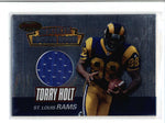 TORRY HOLT 1999 BOWMAN'S BEST ROOKIE LOCKER ROOKIE USED WORN JERSEY RELIC AC612