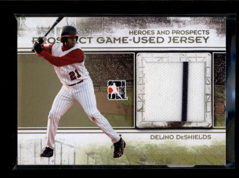 DELINO DESHIELDS 2011 ITG HEROES AND PROSPECTS GAME JERSEY GOLD SP/1 AB7099