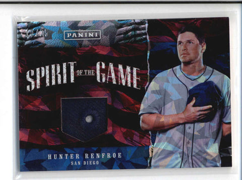 HUNTER REFROE 2017 FATHERS DAY SPIRIT OF THE GAME CRACKED ICE HAT #10/25 AB9591