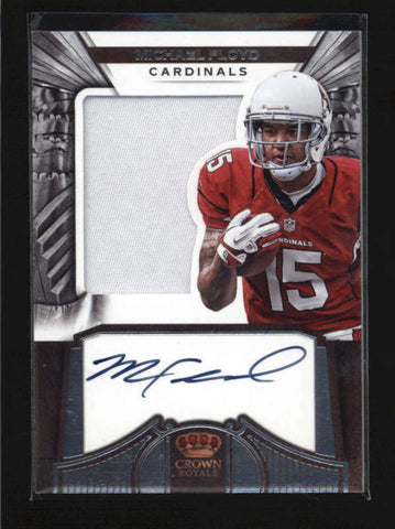 MICHAEL FLOYD 2012 CROWN ROYALE SILHOUETTE ROOKIE RC PATCH AUTO #010/249 AB6078