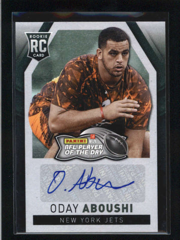 ODAY ABOUSHI 2013 PANINI NFL PLAYER OF THE DAY ROOKIE AUTOGRAPH AUTO RC AB8978