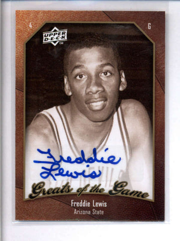 FREDDIE LEWIS 2010 UPPER DECK GREATS OF THE GAME AUTOGRAPH AUTO #2 AC1748