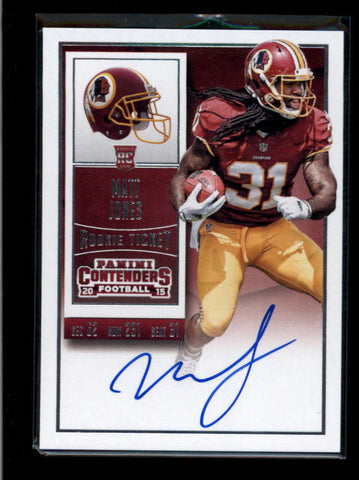 MATT JONES 2015 PANINI CONTENDERS ROOKIE TICKET AUTOGRAPH AUTO RC AB7436