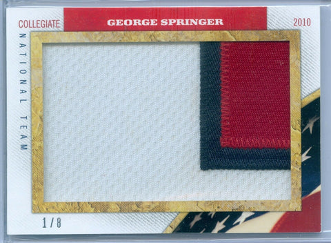 GEORGE SPRINGER 2013 USA BASEBALL CHAMPIONS PRIME GAME USED PATCH SP/8