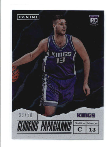 GEORGIOS PAPAGIANNIS 2017 PANINI FATHERS DAY #59 FOIL ROOKIE RC #33/50 AB9424