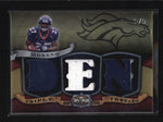 KNOWSHON MORENO 2009 TRIPLE THREADS GOLD 3-PC ROOKIE JERSEY RC #5/5 AB6237