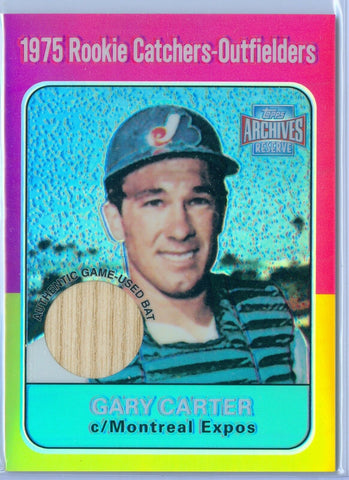 GARY CARTER 2001 01 TOPPS ARCHIVES RESERVE GAME USED BAT RELIC SP