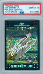 Ken Griffey Jr 2007 Topps Chrome Refractor Autograph PSA DNA Gem Mint 10 Auto