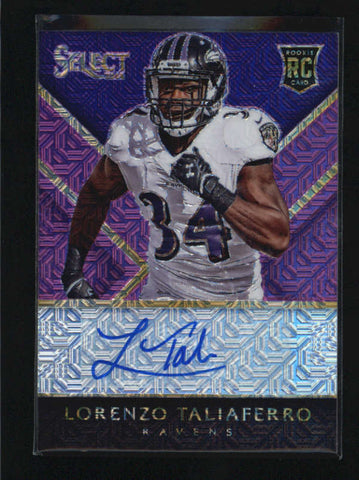 LORENZO TALIAFERRO 2014 PANINI SELECT PURPLE MOJO PRIZM ROOKIE AUTO #1/5 AB5809