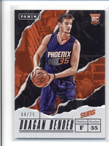DRAGAN BENDER 2017 PANINI FATHERS DAY #42 THICK STOCK ROOKIE RC #04/25 AB9416