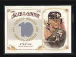 GIANCARLO STANTON 2015 TOPPS ALLEN AND GINTER GAME USED WORN JERSEY AB5928