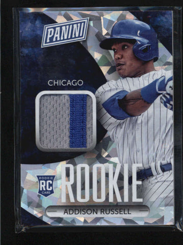 ADDISON RUSSELL 2015 PANINI THE NATIONAL CRACKED ICE ROOKIE PATCH SP /25 AB5398