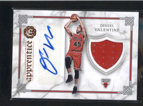 DENZELVALENTINE 2016/17 EXCALIBUR APPRENTICE ROOKIE JERSEY AUTOGRAPH AUTO AC452