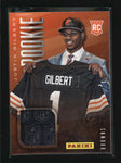 JUSTIN GILBERT 2014 PANINI FATHERS DAY ROOKIE USED WORN HAT RELIC PATCH AB6178