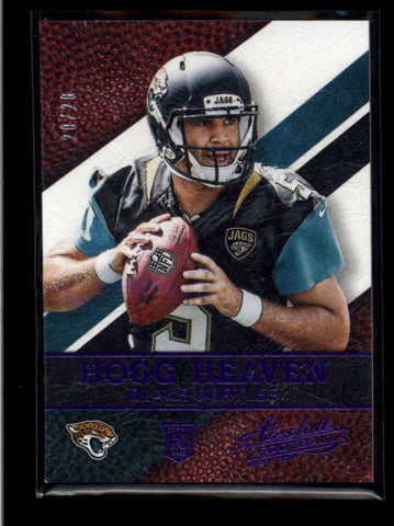 BLAKE BORTLES RARE 2014 ABSOLUTE HOGG HEAVEN PURPLE ROOKIE RC #20/20 AB8367