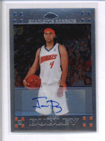 JARED DUDLEY 2007/08 TOPPS CHROME ROOKIE AUTOGRAPH AUTO #064/539 AC1985