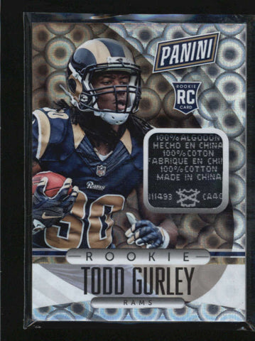 TODD GURLEY 2015 PANINI THE NATIONAL HOLO RINGS ROOKIE TAG PATCH SP /10 AB5632