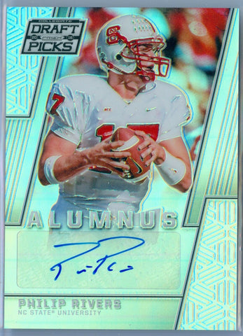 PHILIP RIVERS 2016 PANINI PRIZM DRAFT PICKS ALUMNUS AUTO AUTOGRAPH SP