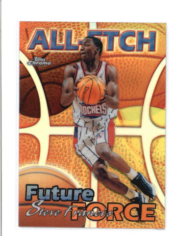 STEVE FRANCIS 1999/00 TOPPS CHROME #AE23 ALL-ETCH FUTURE FORCE REFRACTOR AB9389
