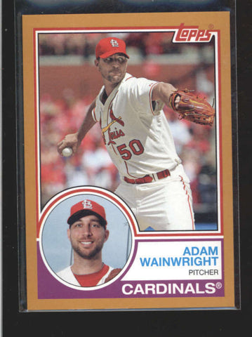 ADAM WAINWRIGHT 2015 TOPPS ARCHIVES #263 RARE GOLD PARALLEL #29/50 AC163