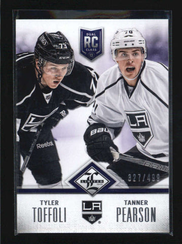 TYLER TOFFOLI/ TANNER PEARSON 2012/13 PANINI LIMITED DUAL ROOKIE #/499 AB6050