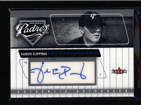 JAKE PEAVY 2005 FLEER CLASSIC CLIPPINGS DIAMOND SIGNINGS AUTOGRAPH AUTO AC582
