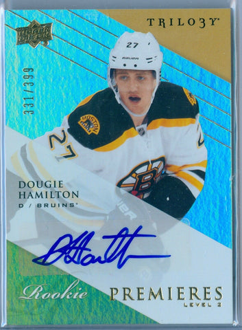 DOUGIE HAMILTON 2013-14 TRILOGY RC ROOKIE AUTO AUTOGRAPH SP/399