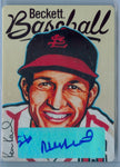 STAN MUSIAL 2017 NATIONAL BECKET METAL PROMO AUTO AUTOGRAPH SP