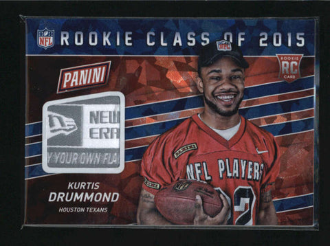 KURTIS DRUMMOND 2015 PANINI FATHERS DAY CRACKED NEW ERA TAG PATCH SP /25 AB5564