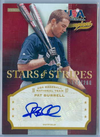 PAT BURRELL 2013 USA BASEBALL STARS & STRIPES AUTO AUTOGRAPH SP/200