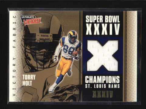 TORRY HOLT 2000 ULTIMATE VICTORY FABRIC GAME USED WORN JERSEY AB6287