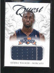 KEMBA WALKER 2012/13 PANINI CRUSADE QUEST GAME USED WORN JERSEY #74 AC387