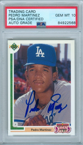 Pedro Martinez 1991 Upper Deck #2F RC Rookie Autograph PSA DNA Gem Mint 10 Auto