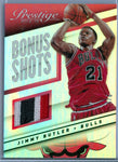 JIMMY BUTLER 2014-15 PRESTIGE BONUS SHOTS GAME USED JERSEY / PATCH SP/5