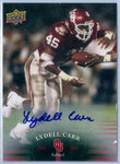 LYDELL CARR 2011 UPPER DECK OKLAHOMA SOONERS AUTO AUTOGRAPH SP